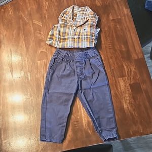 5/25$ Carter's boy pant and shirt size 12 months